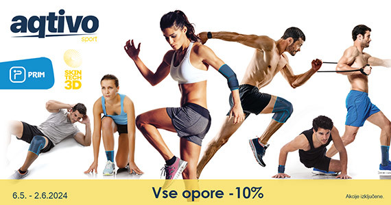 Vse opore Prim Aqtivo Sport so vam na voljo 10% ugodneje.